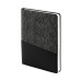 Ежедневник недатированный DENIM, черный, формат А5, блок в линейку, Черный