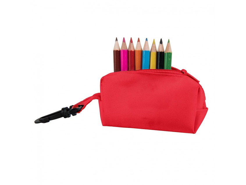 Набор цветных карандашей MIGAL (8шт) с точилкой, Красный