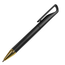 Ручка шариковая GLOSSY GOLD, черный, золотистый