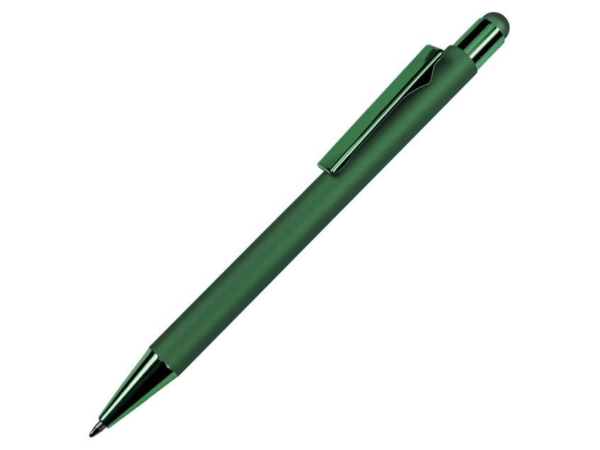 Ручка шариковая FACTOR COLOR со стилусом, зеленый