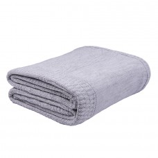 Плед LYKKE MIDI, серый, шерсть 30%, акрил 70%, 150*200 см, Серый (Pant Cool Gray 7C)