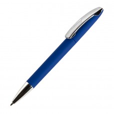 Ручка шариковая VIEW, пластик/металл, покрытие soft touch, Синий