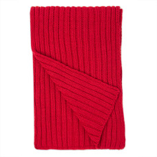 Шарф вязаный НАСВЯЗИ© полушерсть, Красный