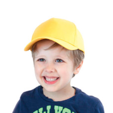 Бейсболка детская KID START FIVE, 5 клиньев, застежка на липучке, красный