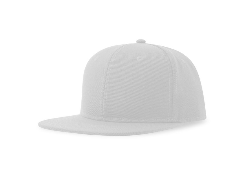 Бейсболка SNAP BACK-S, 6 клиньев, пластиковая застежка, белый
