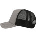 Бейсболка RAPPER CANVAS, 5 клиньев, пластиковая застёжка, Серый
