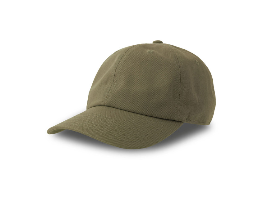Бейсболка DAD HAT-S, 6 клиньев, металлическая застежка, оливковый