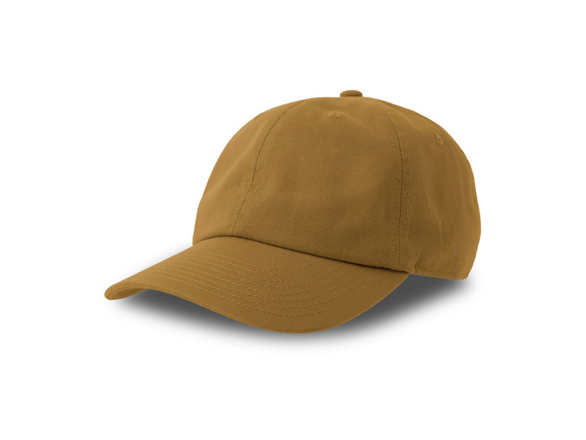Бейсболка DAD HAT-S, 6 клиньев, металлическая застежка, горчичный