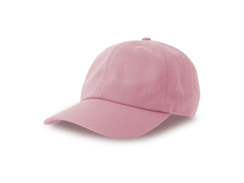 Бейсболка DAD HAT-S, 6 клиньев, металлическая застежка, розовый