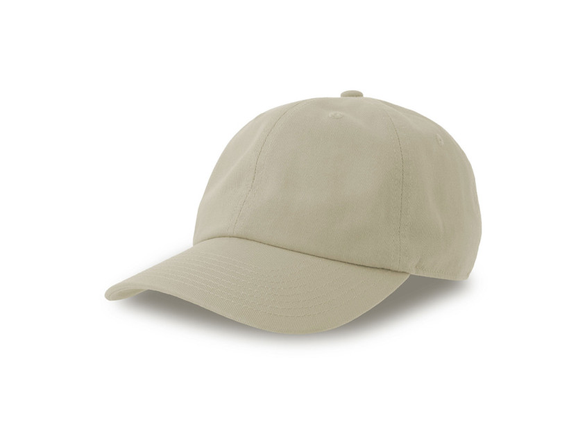 Бейсболка DAD HAT-S, 6 клиньев, металлическая застежка, бежевый