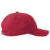 Бейсболка DAD HAT-S, 6 клиньев, металлическая застежка, красный