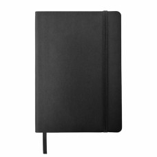 Ежедневник недатированный Shady, А5,  черный, кремовый блок в линейку, черный обрез, Черный