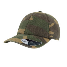 Бейсболка DAD HAT, 6 клиньев, металлическая застежка, зеленый камуфляж Бейсболка DAD HAT, 6 клиньев, металлическая застежка, зеленый камуфляж