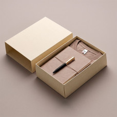 Набор подарочный Welcome Box: футболка LIBRA размер XL, ежедневник, ручка в коробке, бежевый Набор подарочный Welcome Box: футболка LIBRA размер XL, ежедневник, ручка в коробке, бежевый