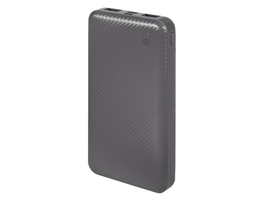 Универсальный аккумулятор Rib 10 (10000 мАч), серый, 13,5х6.8х1,5 см