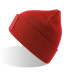 Шапка вязаная двойная Wind-S с патчем, Красный