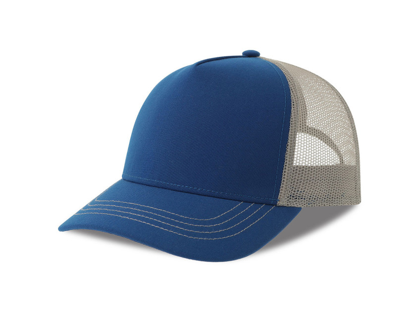 Бейсболка RAPPER CANVAS-S, 5 клиньев, пластиковая застёжка, Синий ройал