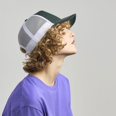 Бейсболка RAPPER CANVAS-S, 5 клиньев, пластиковая застёжка, ярко-синий, серый