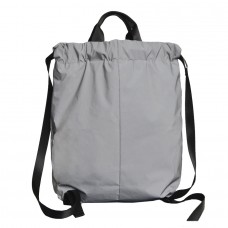 Рюкзак RUN, светоотражающий серый, 48х40см, 100% нейлон, Черный