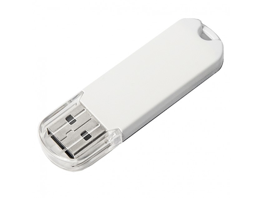 USB flash-карта UNIVERSAL (8Гб), белая, 5,8х1,7х0,6 см, пластик, Белый