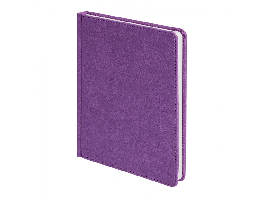 Ежедневник недатированный Bliss, А5,  фиолетовый, белый блок, без обреза, Фиолетовый