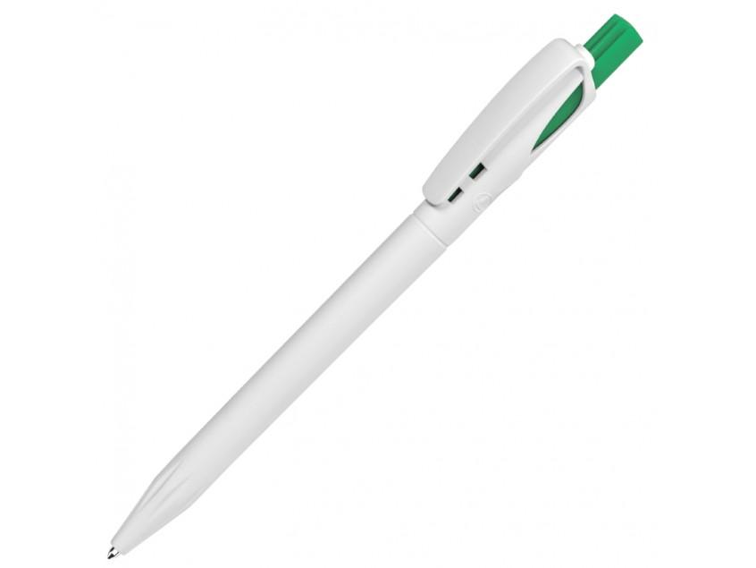 Ручка шариковая TWIN WHITE, т-зеленый
