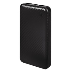 Универсальный аккумулятор Rib 10 (10000 мАч), черный, 13,5х6.8х1,5 см