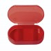 Витаминница TRIZONE, 3 отсека; 6 x 1.3 x 3.9 см; пластик, красная, Красный