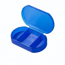 Витаминница TRIZONE, 3 отсека; 6 x 1.3 x 3.9 см; пластик, синяя, Синий