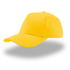 Бейсболка детская KID START FIVE, 5 клиньев, застежка на липучке, Жёлтый