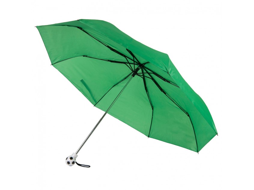 Зонт складной FOOTBALL, механический, Зеленый