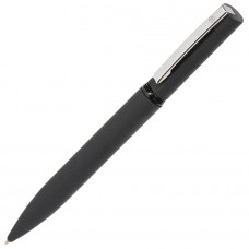 Ручка шариковая MIRROR, покрытие soft touch, Черный