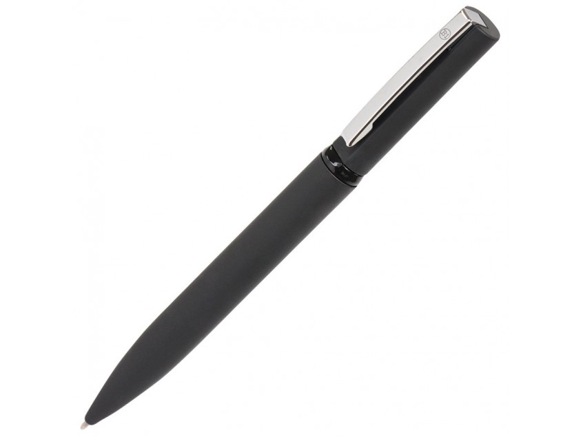 Ручка шариковая MIRROR, покрытие soft touch, Черный