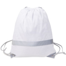 Рюкзак мешок RAY со светоотражающей полосой, Белый