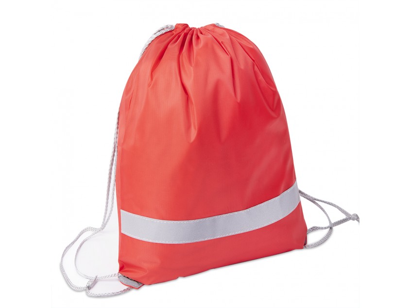 Рюкзак мешок RAY со светоотражающей полосой, Красный
