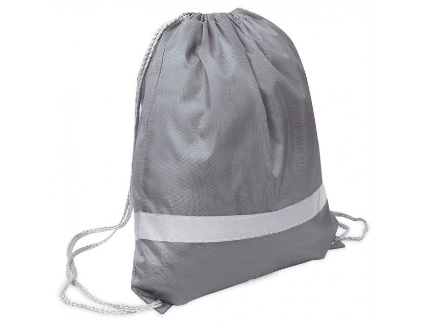 Рюкзак мешок RAY со светоотражающей полосой, Серый