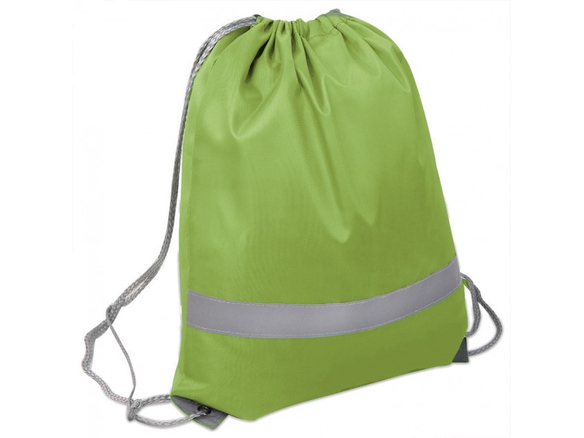 Рюкзак мешок RAY со светоотражающей полосой, Зеленый