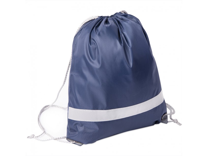 Рюкзак мешок RAY со светоотражающей полосой, Тёмно-синий