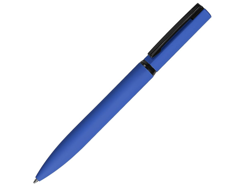 Ручка шариковая MIRROR BLACK, покрытие soft touch, синий