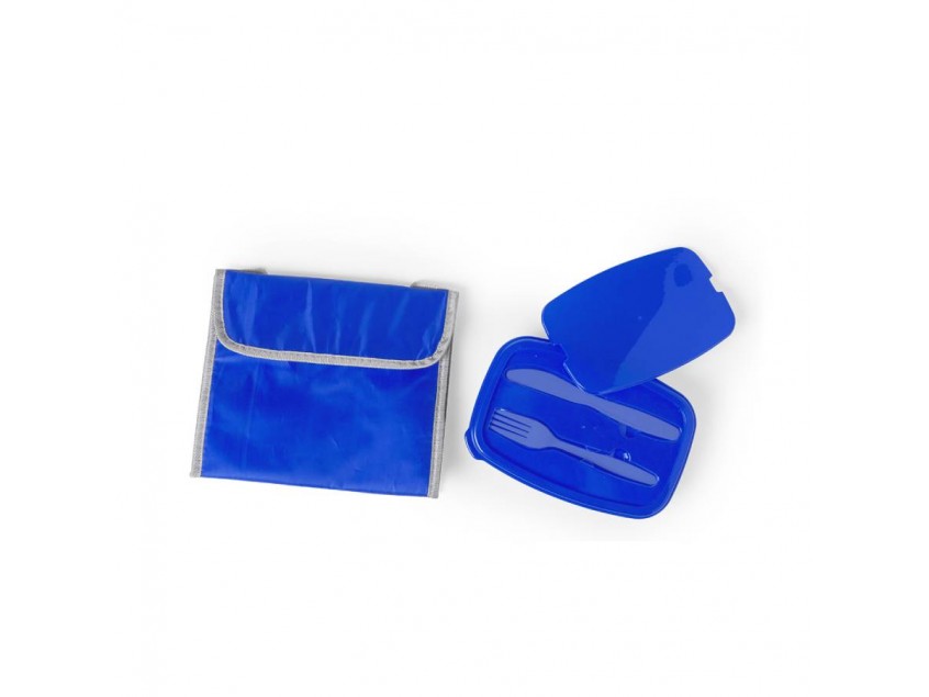 Набор термосумка и ланч-бокс PARLIK, синий, 26 x 22 x 18 см, полиэстер 210D, Синий