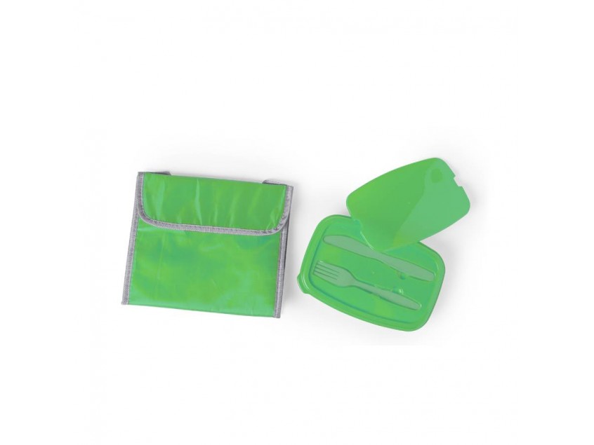 Набор: термосумка и ланч-бокс с приборами PARLIK, Зеленый