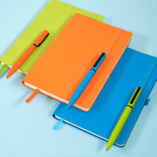 Ручка шариковая MIRROR BLACK, покрытие soft touch, Голубой