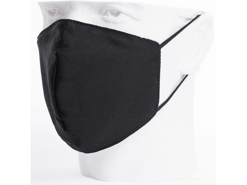 Бесклапанная фильтрующая маска RESPIRATOR 800 HYDROP черная без логотипа в черном пакете, Черный