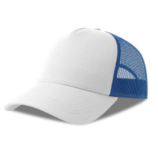 Бейсболка RAPPER COTTON-S, 5 клиньев, пластиковая застёжка, Белый