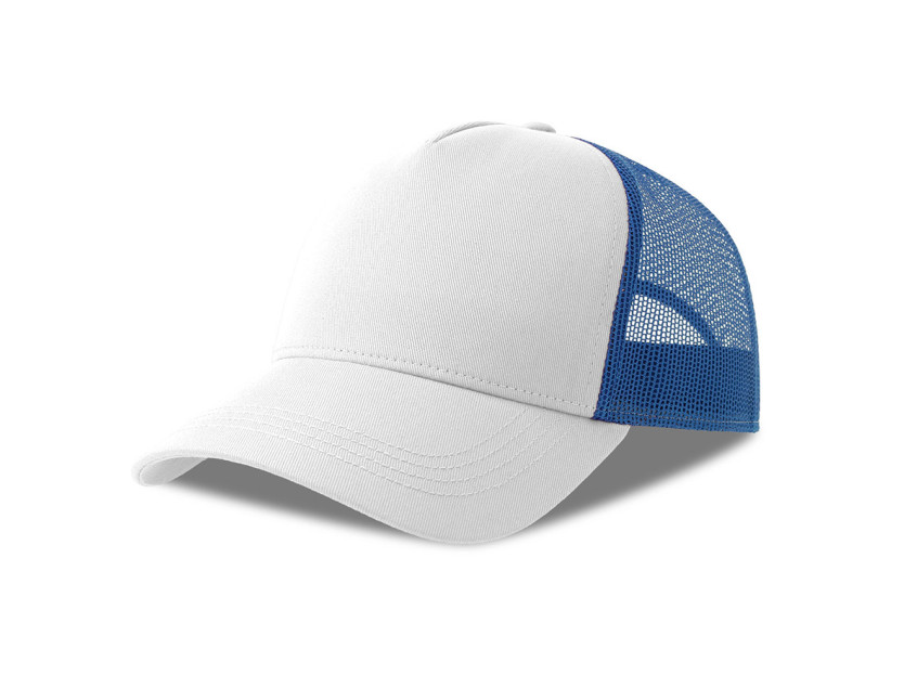 Бейсболка RAPPER COTTON-S, 5 клиньев, пластиковая застёжка, Белый