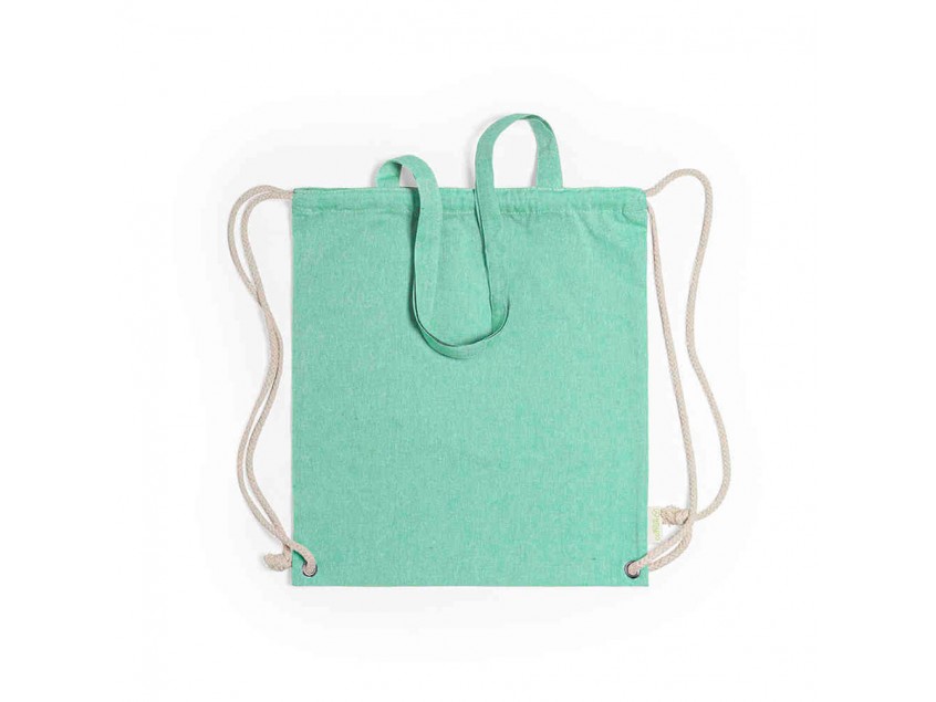 Сумка-рюкзак FENIN из переработанного хлопка, Зеленый