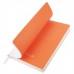 Бизнес-блокнот FUNKY SNOW, 130*210 мм, белый с оранжевым форзацем, мягкая обложка, блок в точку, Белый