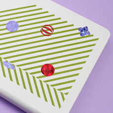 Бизнес-блокнот FUNKY SNOW, формат А5, блок в точку, Белый