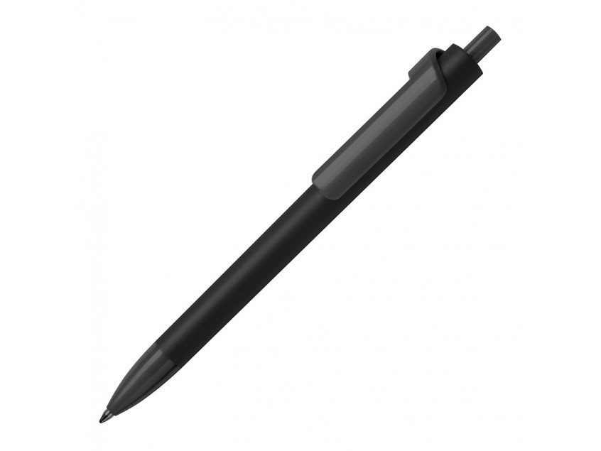 Ручка шариковая FORTE SOFT BLACK, покрытие soft touch, Черный
