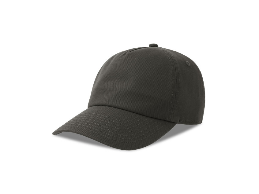 Бейсболка DAD HAT-S, 6 клиньев, металлическая застежка, темно-серый